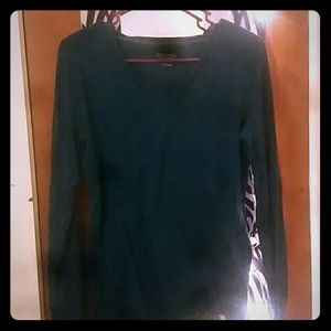 Royal blue long-sleeve shirt